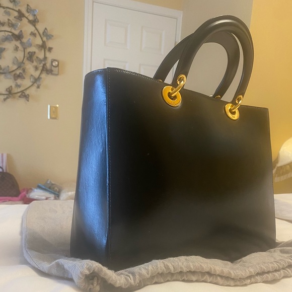 AUTHENTIC CHRISTIAN DIOR “LADY DIOR BAG” LARGE - Picture 5 of 14